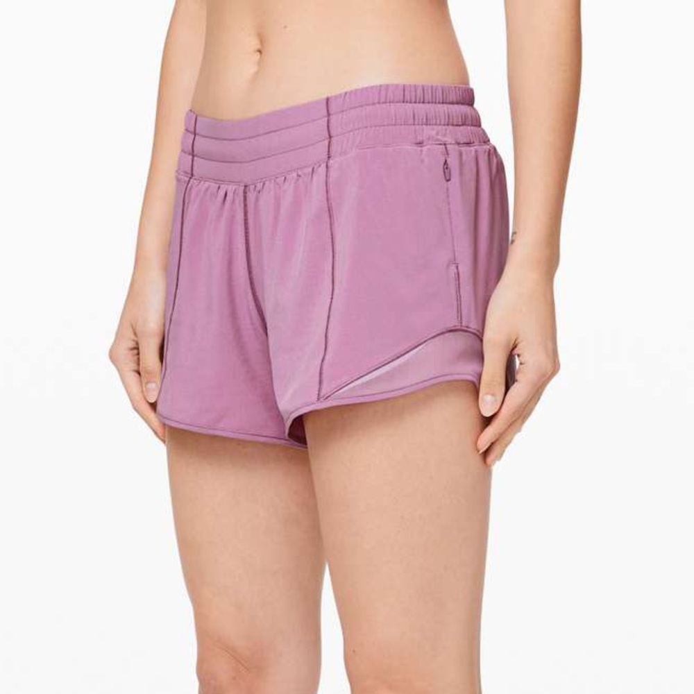 lululemon hotty hot shorts long purple 8